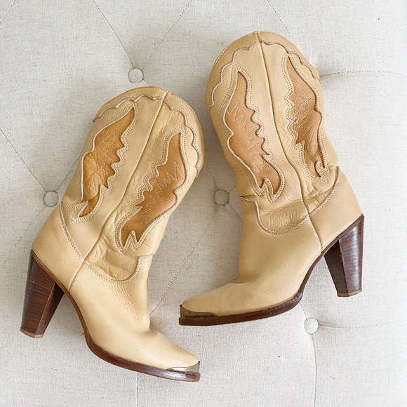 Zodiac Shoes - Zodiac Vintage Leather Western Boots 7.5